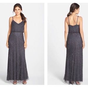 COPY - Adrianna Papell Art Deco Long Blouson Dress